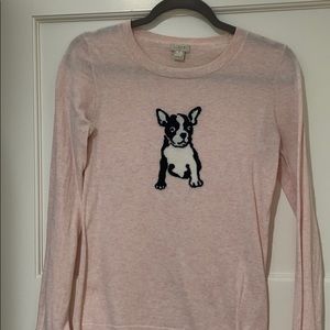J. Crew Dog sweater